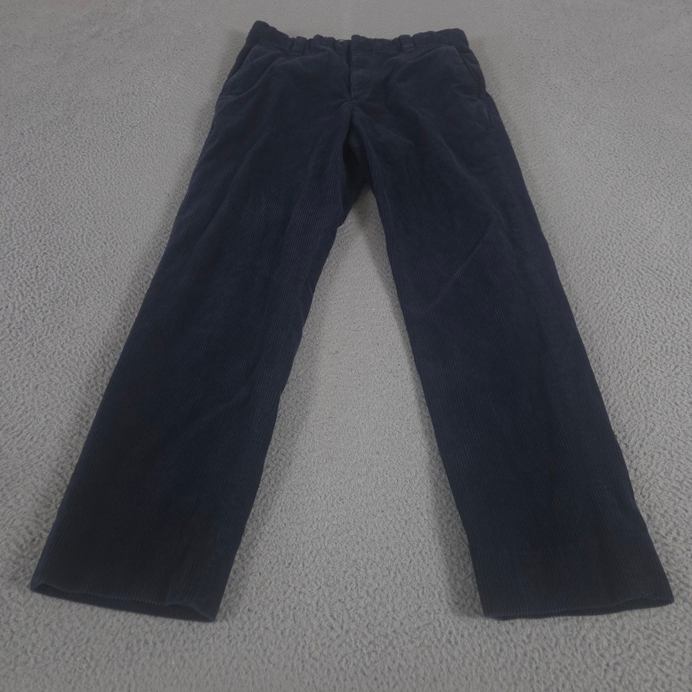 Brooks Brothers Pants Mens 34x33 Navy Clark Fit‎ Corduroy Straight Leg Stretch